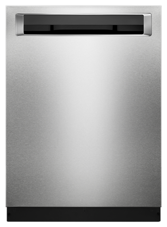 46 DBA Dishwasher with Third Level Rack and PrintShield™ Finish, Pocket Handle - PrintShield Stainless